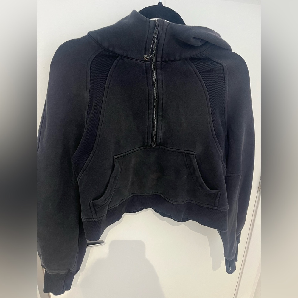 Black Half-Zip Hoodie - lululemon scuba XS/S